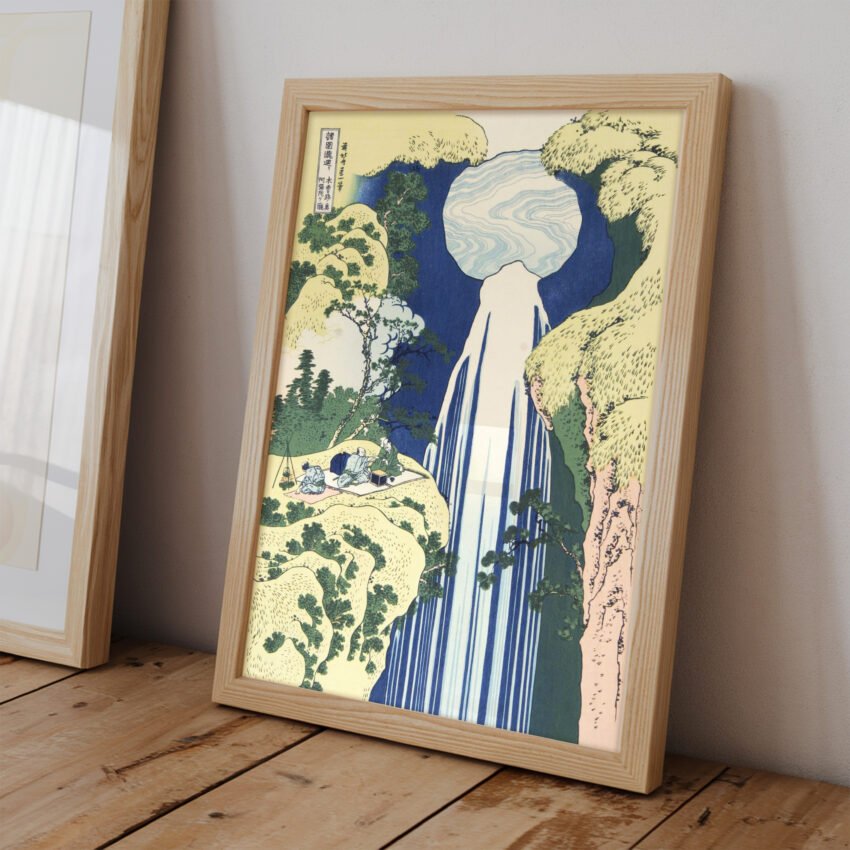 Amida Falls on the Kiso Highway by Katsushika Hokusai - Image 3