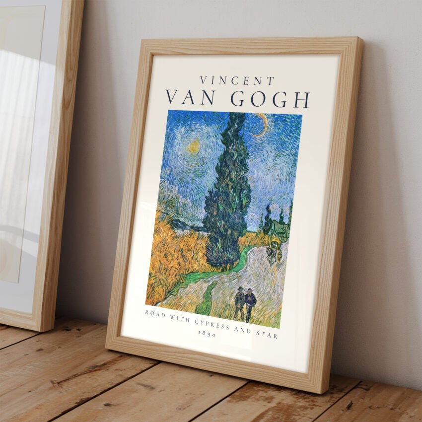 Road with Cypress and Star by Vincent van Gogh - Image 3