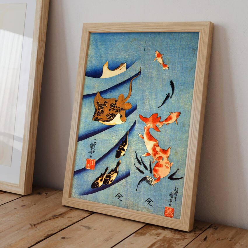 Stingrays by Utagawa Kuniyoshi - Image 2