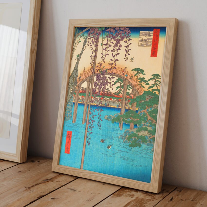 Kameido Tenjin Shrine by Utagawa Hiroshige - Image 4