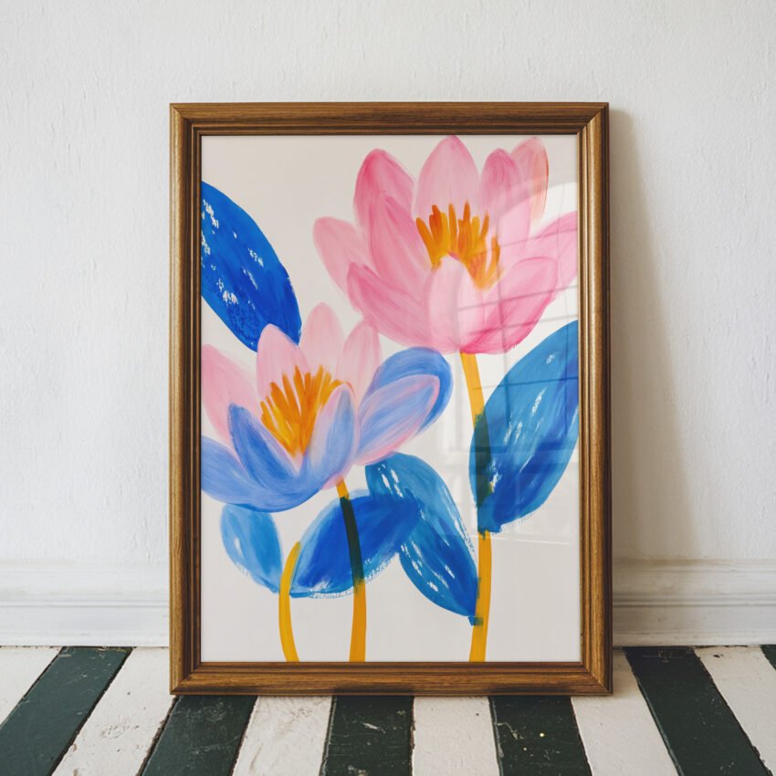 Pink and Blue Florals - Image 7