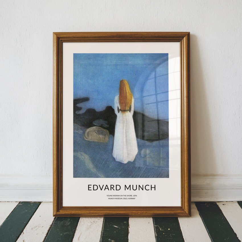 Young Woman on the Shore by Edvard Munch - Image 4