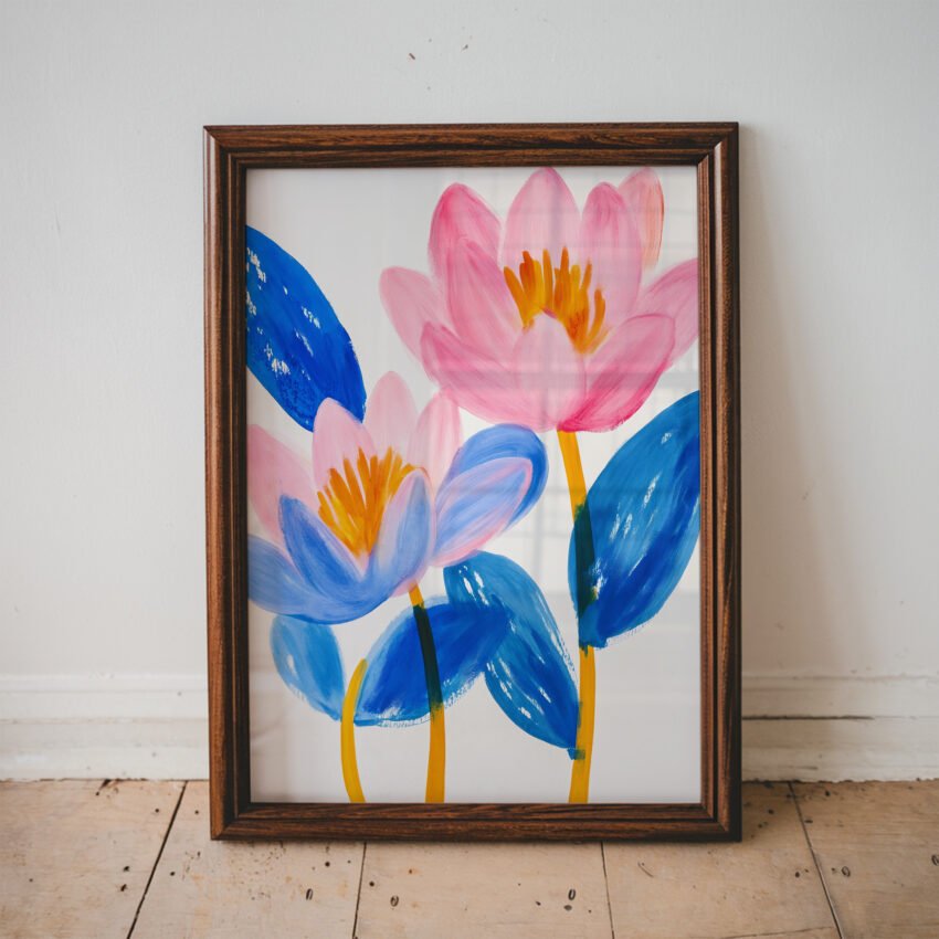 Pink and Blue Florals - Image 6