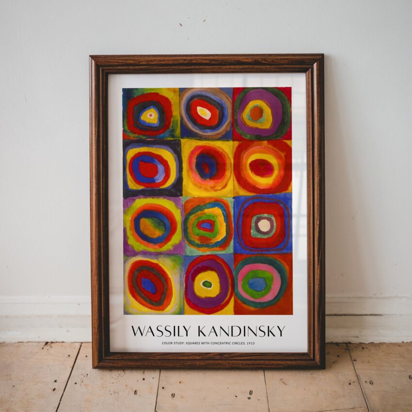 Color Study: Squares with Concentric Circles by Wassily Kandinsky - Image 5