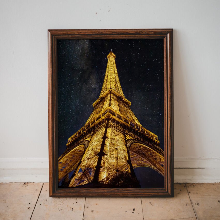 Eiffel Tower At Night Photography Print - Image 5