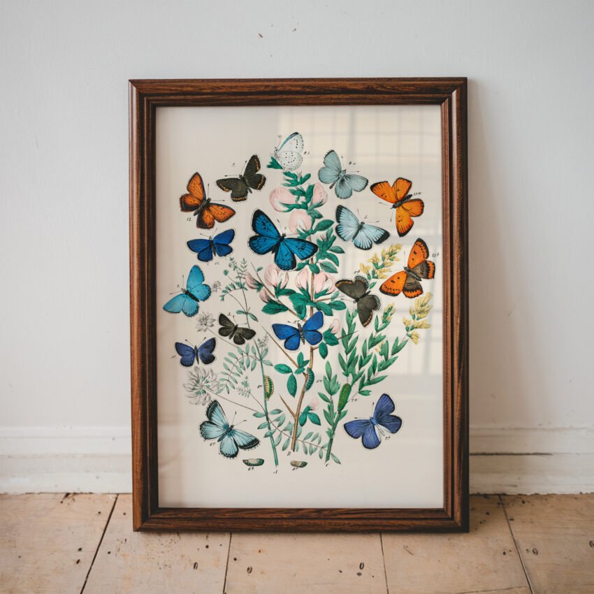 butterfly and moths illustration