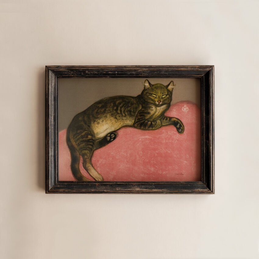 Cat on a Cushion by Theophile-Alexandre Pierre Steinlen - Image 3