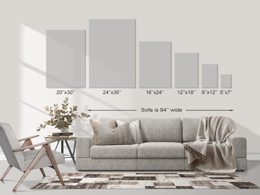canvas size chart