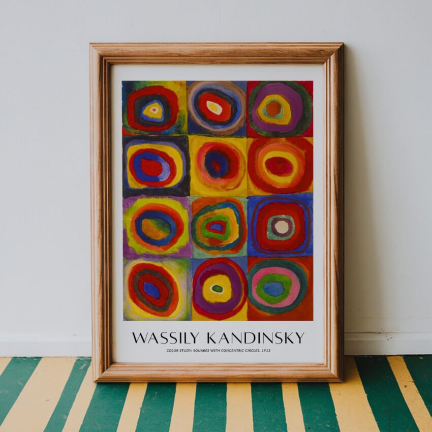 Color Study: Squares with Concentric Circles by Wassily Kandinsky - Image 6