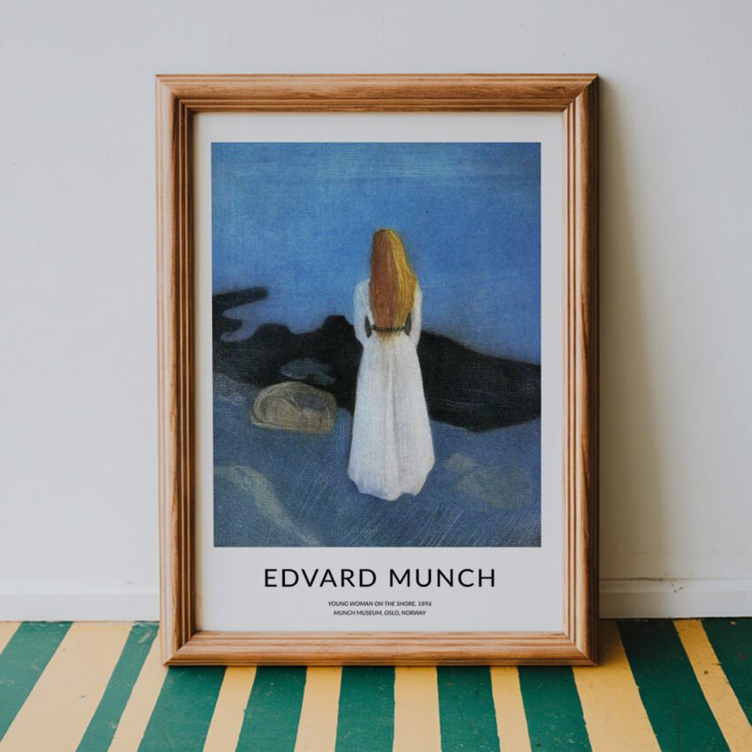 Young Woman on the Shore by Edvard Munch - Image 6