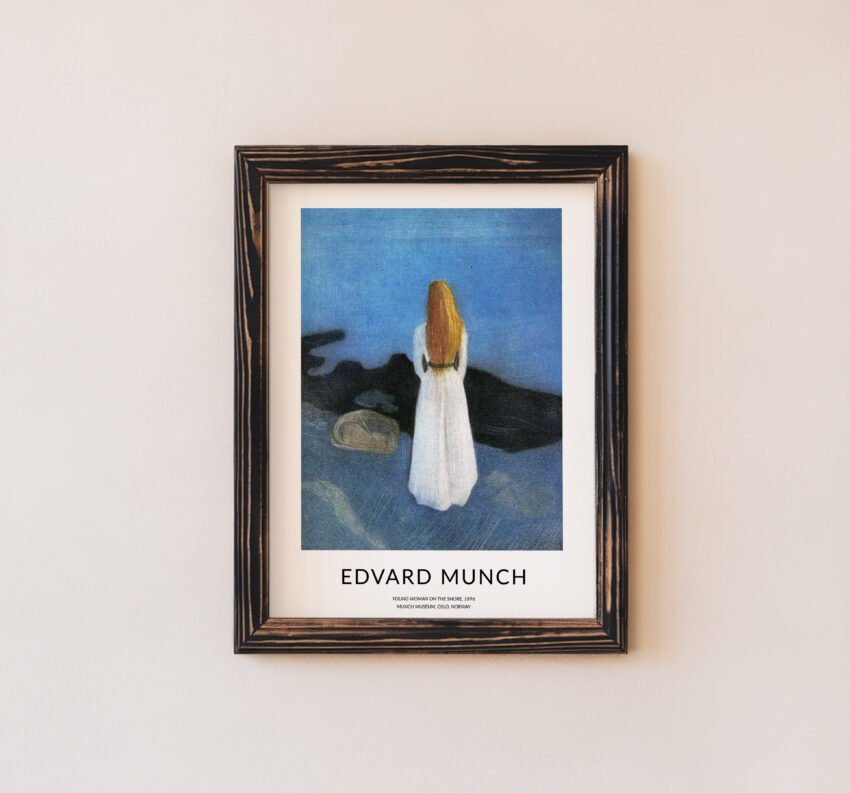 Young Woman on the Shore by Edvard Munch - Image 7