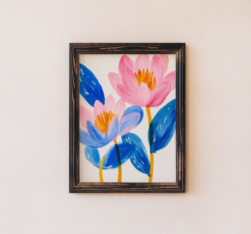 Pink and Blue Florals - Image 4