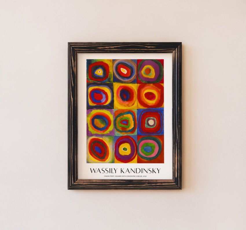 Color Study: Squares with Concentric Circles by Wassily Kandinsky - Image 2