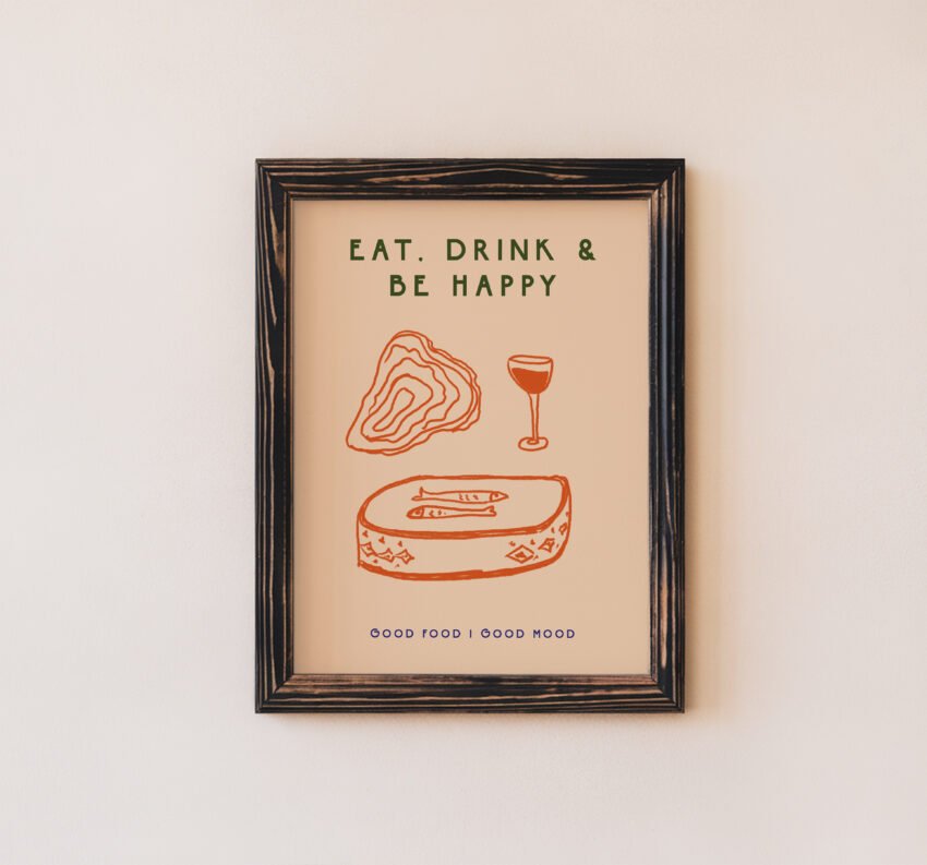 Eat Drink & Be Happy Kitchen Print - Image 6