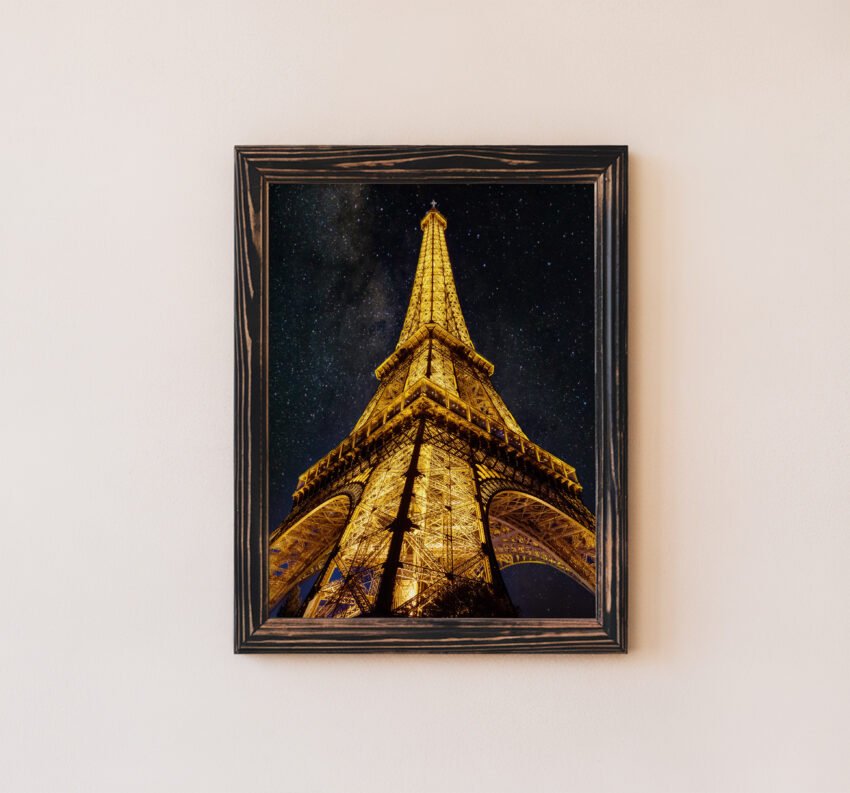 Eiffel Tower At Night Photography Print - Image 2
