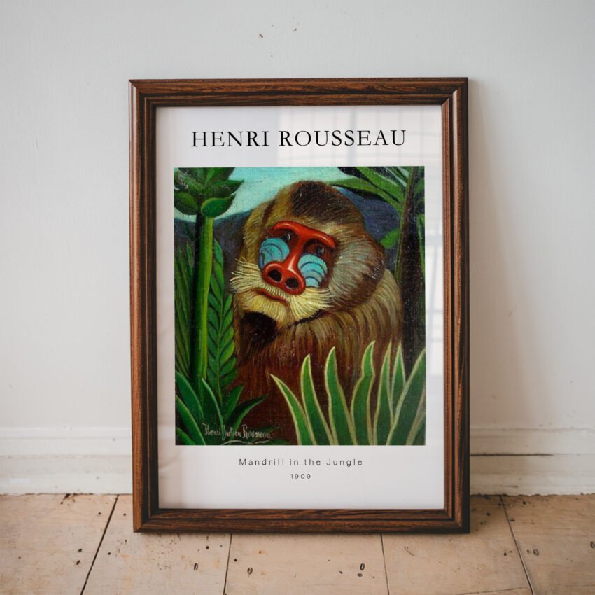 Mandrill in the Jungle by Henri Rousseau - Image 4