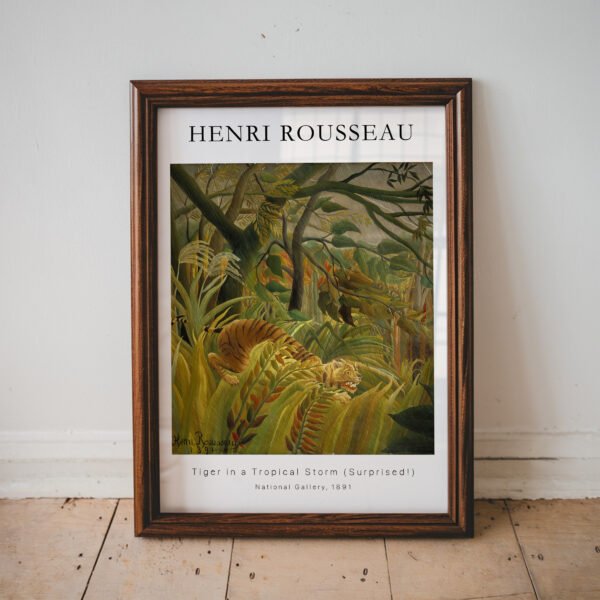 Tiger in a Tropical Storm by Henri Rousseau