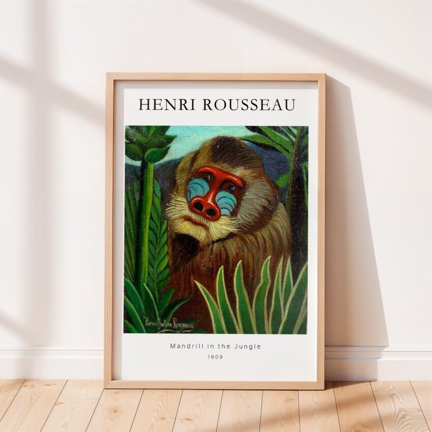 Mandrill in the Jungle by Henri Rousseau - Image 3