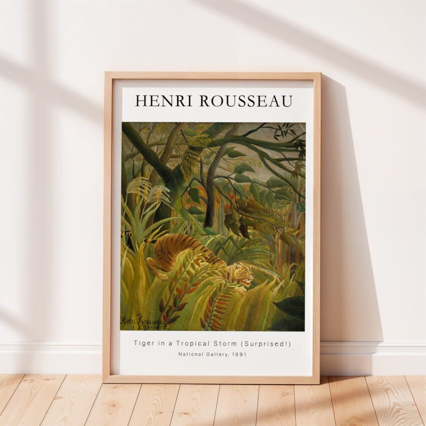 Tiger in a Tropical Storm by Henri Rousseau - Image 3