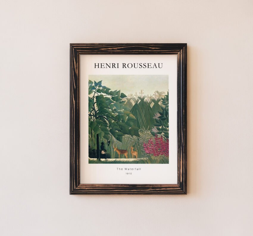 The Waterfall by Henri Rousseau - Image 6
