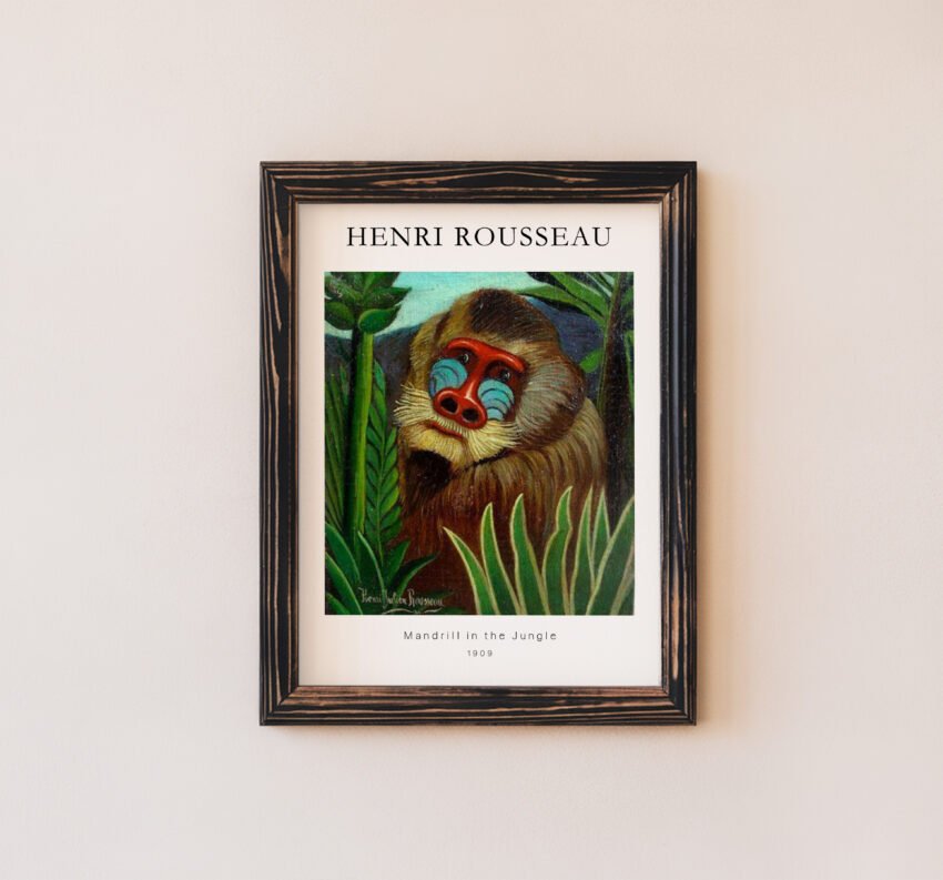 Mandrill in the Jungle by Henri Rousseau - Image 6