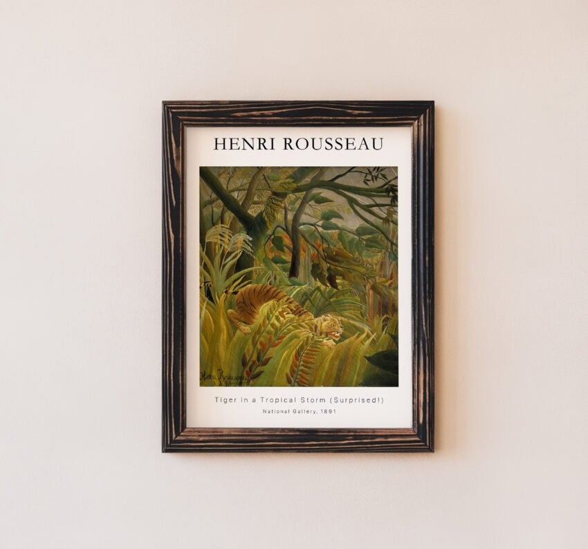 Tiger in a Tropical Storm by Henri Rousseau - Image 6