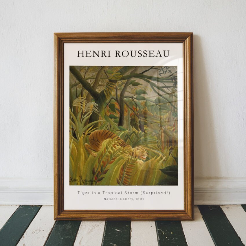 Tiger in a Tropical Storm by Henri Rousseau - Image 5