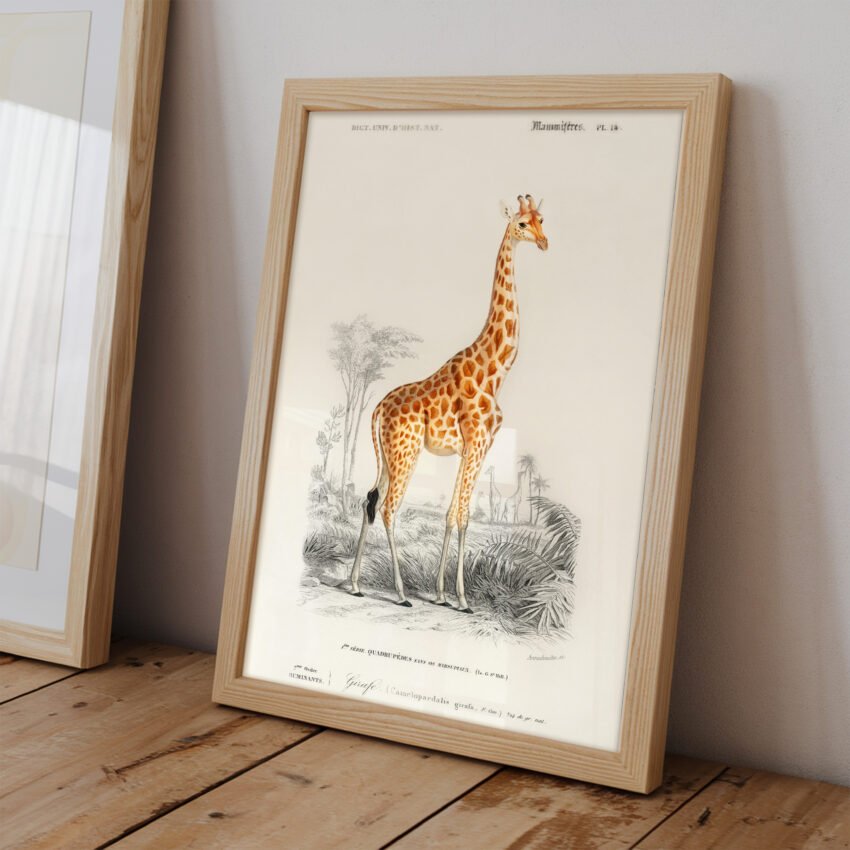 Giraffe Vintage Illustration - Image 2