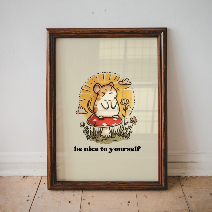 Be Nice To Yourself Positive Wall Art - Image 6