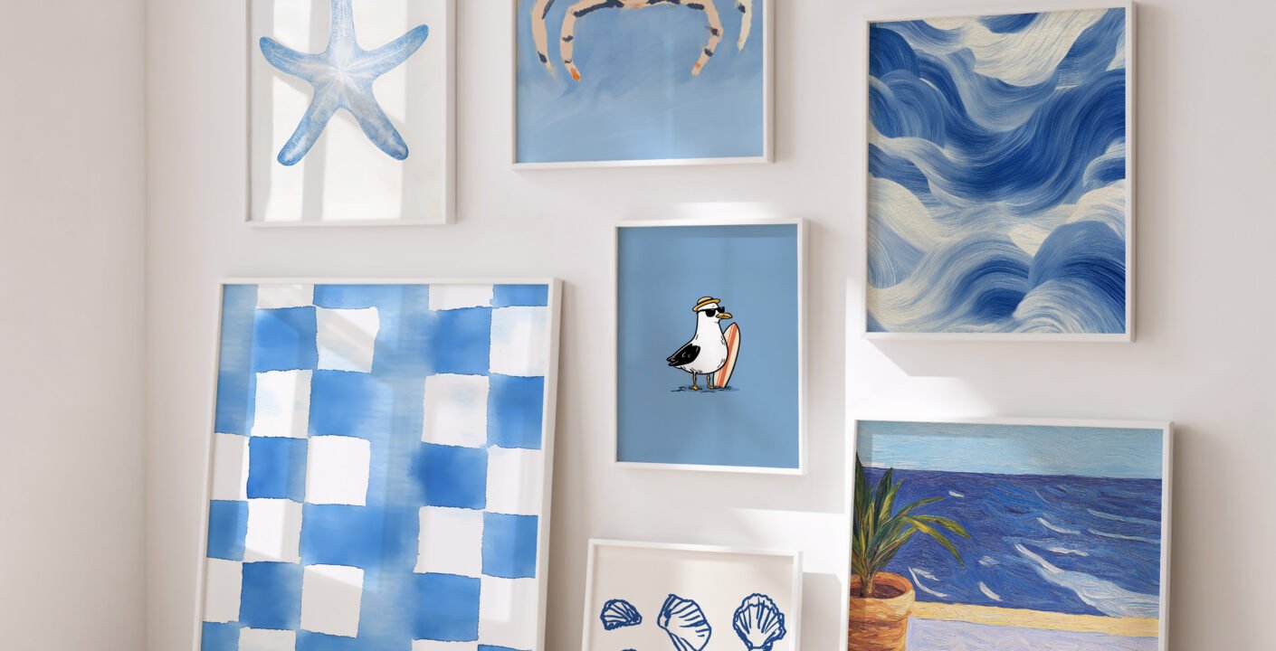 Blue Wall Art