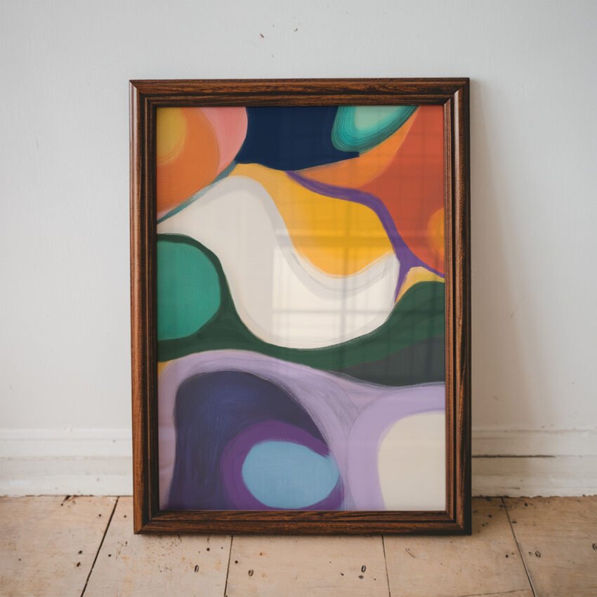 Waves of Color Abstract Print - Image 5
