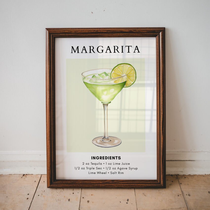 Margarita Cocktail Recipe Print - Image 2