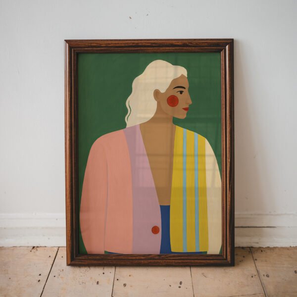 Bold Elegance Portrait Print