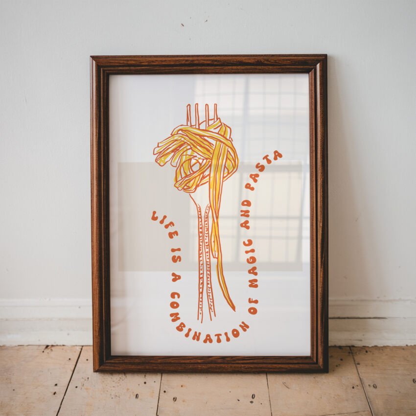 Magic and Pasta Kitchen Print - Image 3