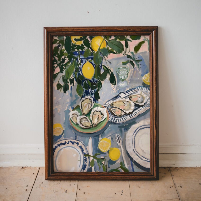 Oysters & Lemons Still Life - Image 5
