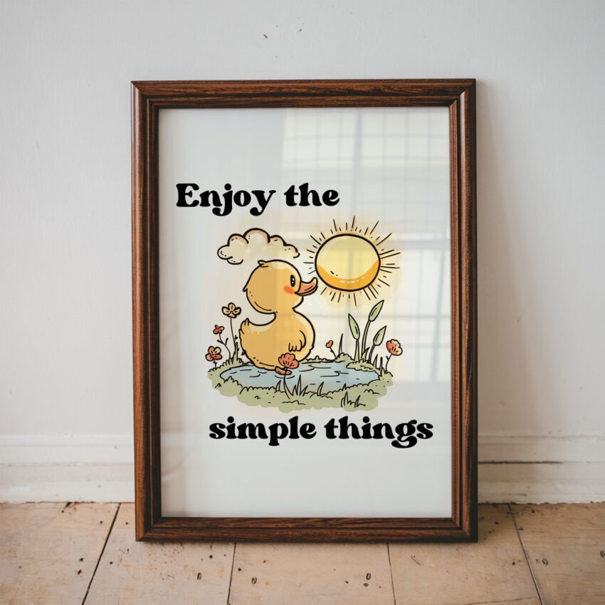 Enjoy The Simple Things Positive Wall Art - Image 6