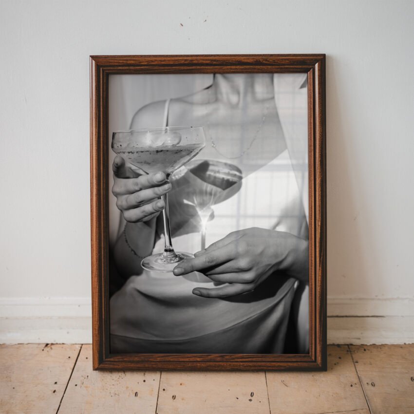 Champagne Glass Print - Image 4