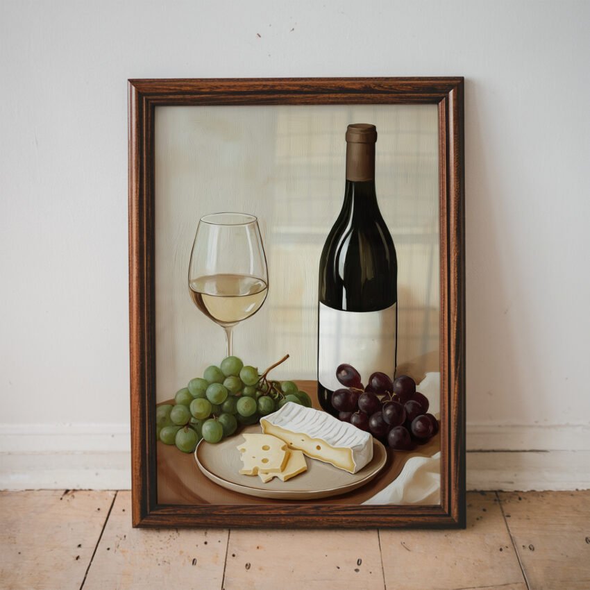 Wine and Cheese Still Life - Image 5