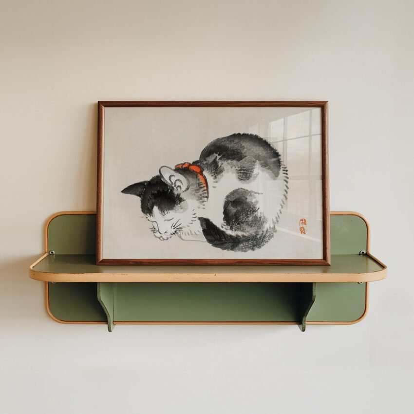 Sleeping Cat by Kōno Bairei - Image 2