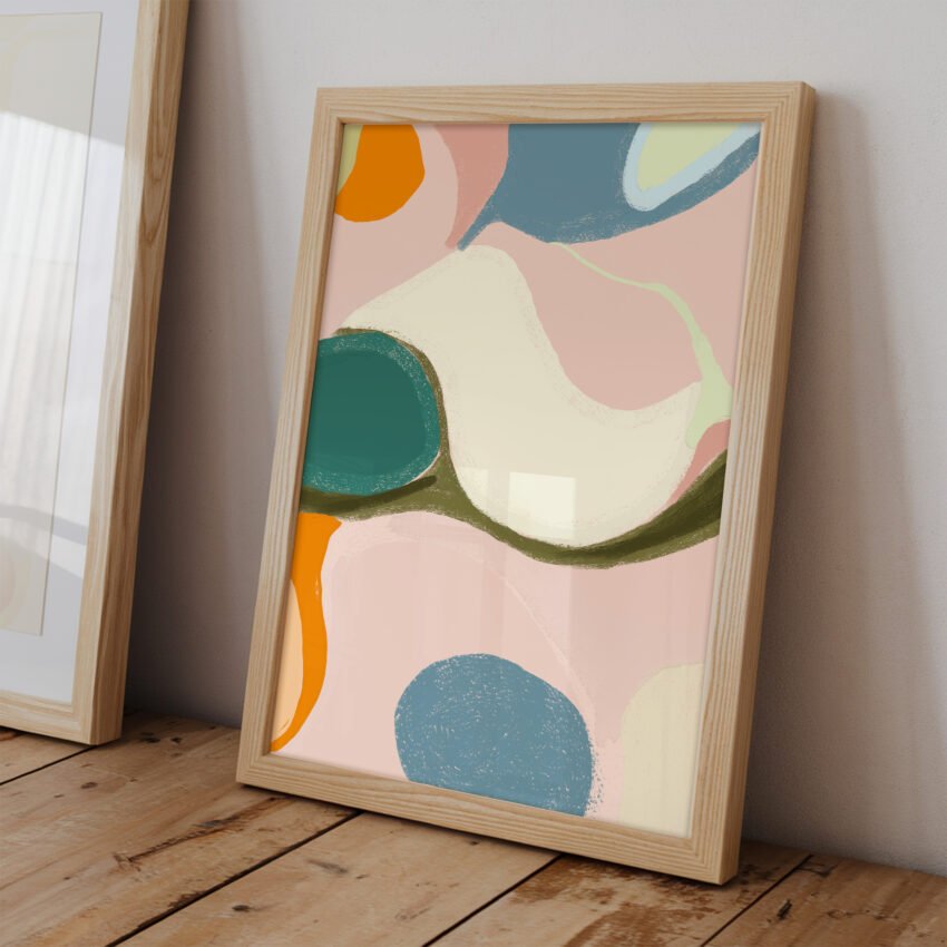Harmony in Color Abstract Print - Image 2