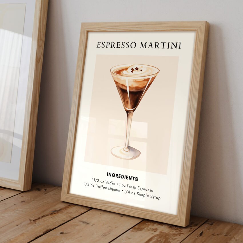Espresso Martini Cocktail Recipe Print - Image 2