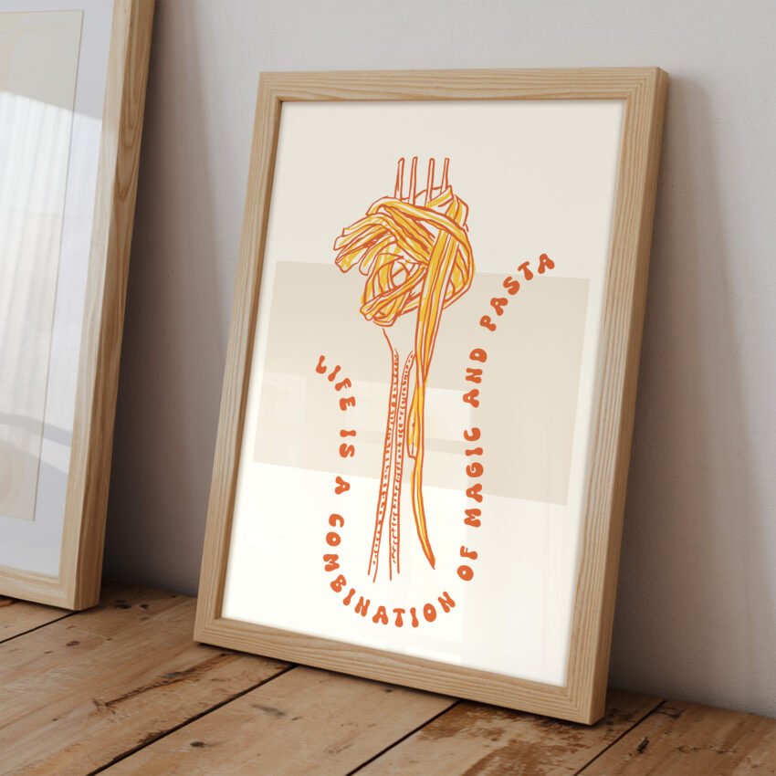 Magic and Pasta Kitchen Print - Image 2