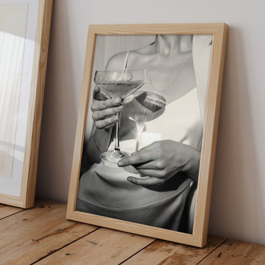 Champagne Glass Print - Image 2