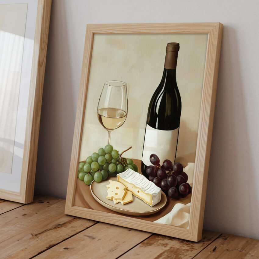 Wine and Cheese Still Life - Image 2