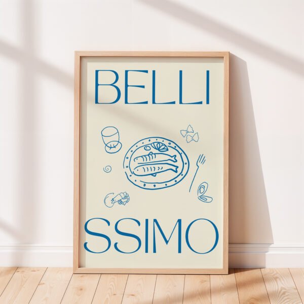 Bellissimo Italian Food Print