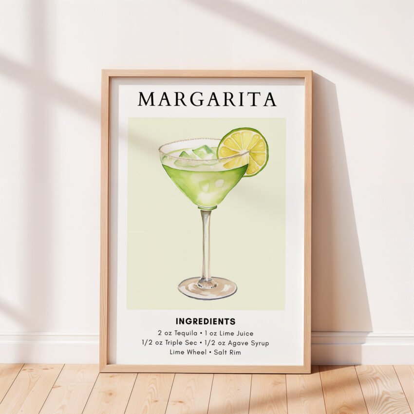 Margarita Cocktail Recipe Print - Image 4