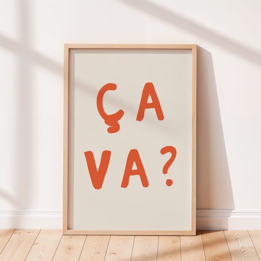 Bonjour Ce Va Set of 2 Prints - Image 2