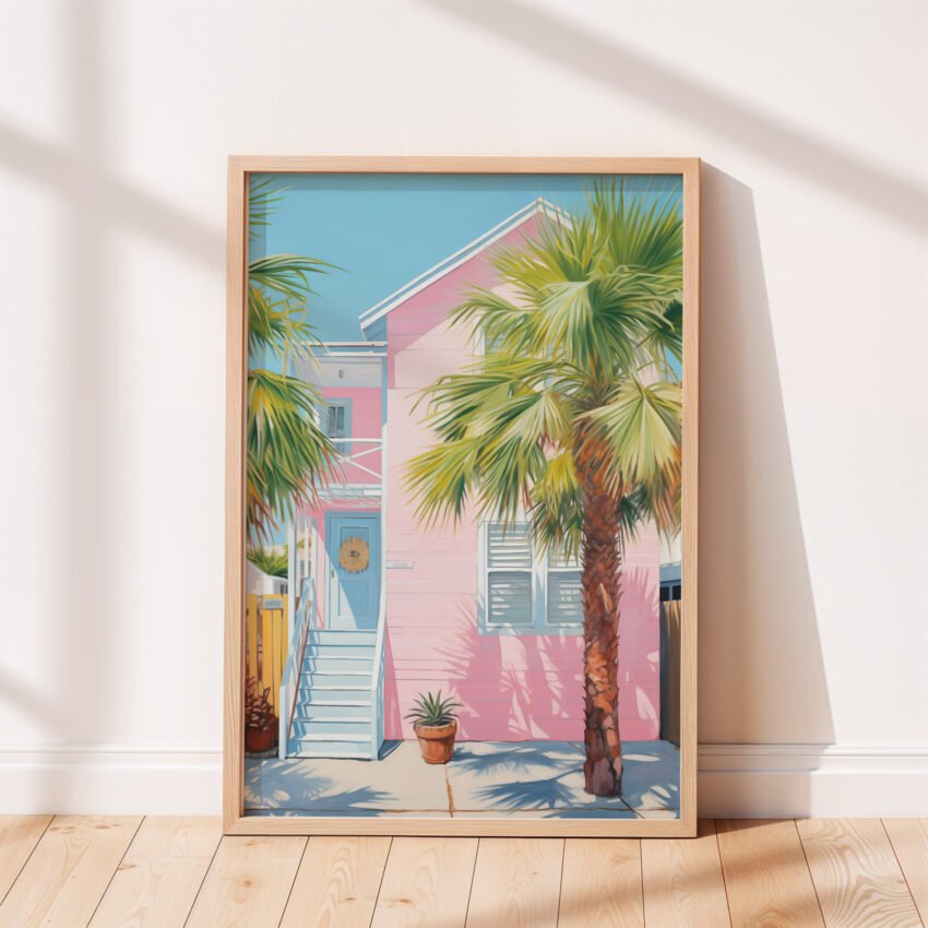 Pink House By The Beach