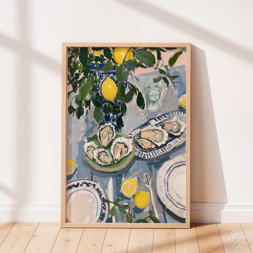 Oysters & Lemons Still Life - Image 3