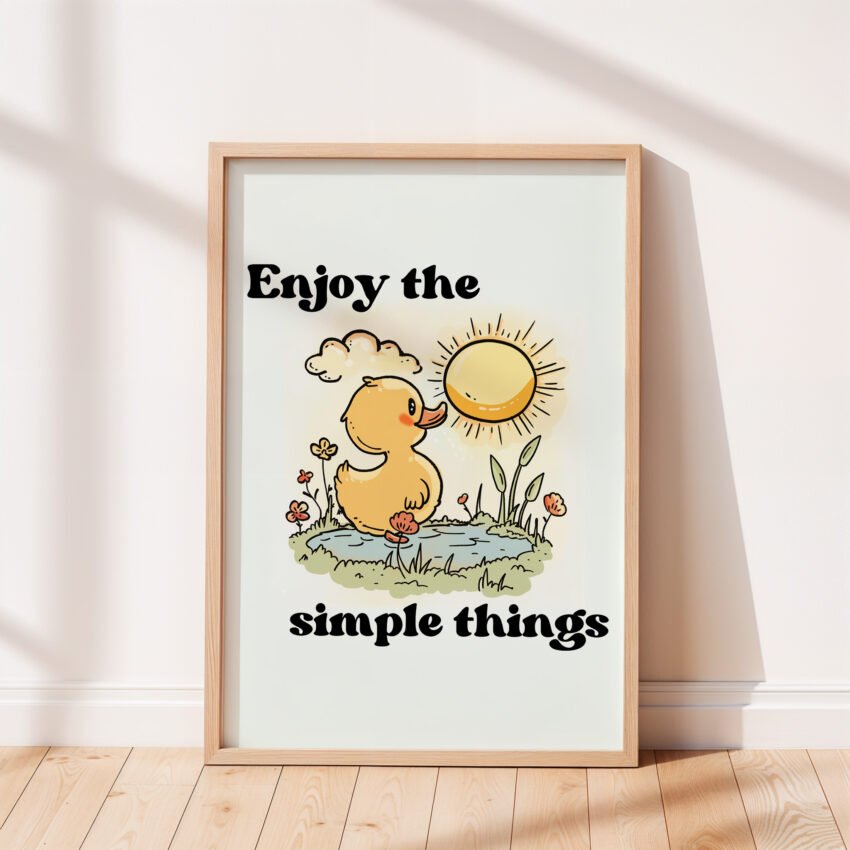 Enjoy The Simple Things Positive Wall Art - Image 5